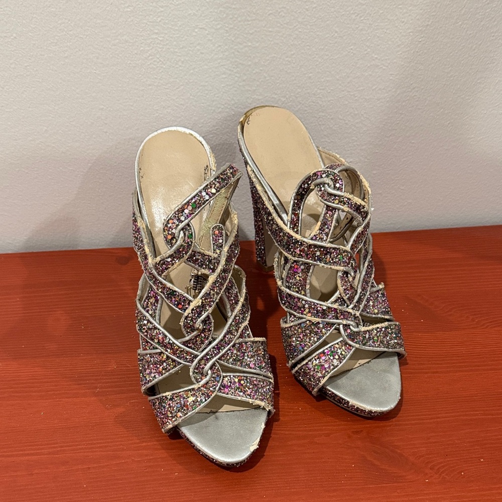 Nine West Multicolor Glitter Heels
